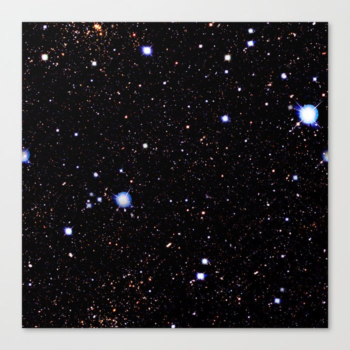 Nebula texture #43: Starfield Night Canvas Print