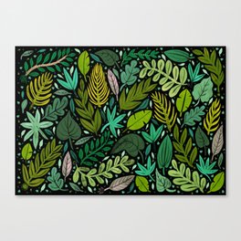 Green Scatter Canvas Print