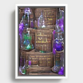 Apothecary Cabinet Framed Canvas