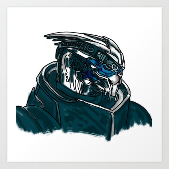 Garrus Art Print