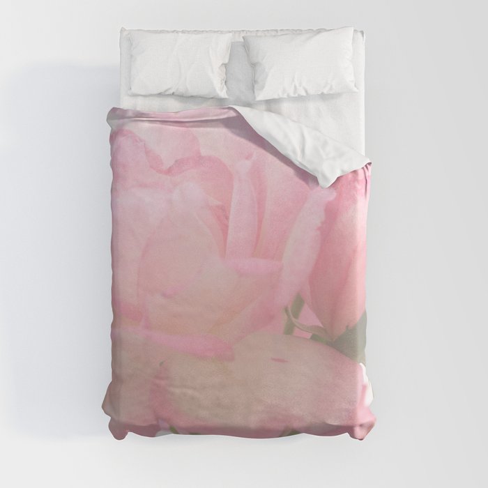 Gentleness - Soft Pink Rose #1 #decor #art #society6 Duvet Cover
