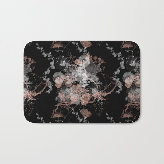 Black Spring II Bath Mat