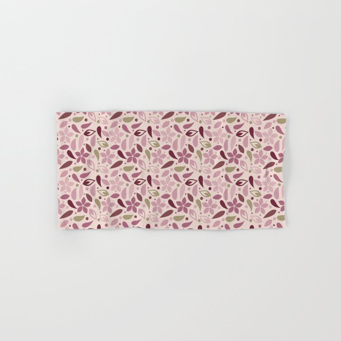 LOVELY FLORAL PATTERN Hand & Bath Towel