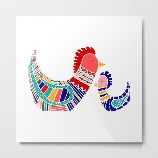 Rooster Metal Print