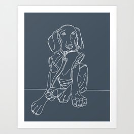 Great Dane Puppy Art Print