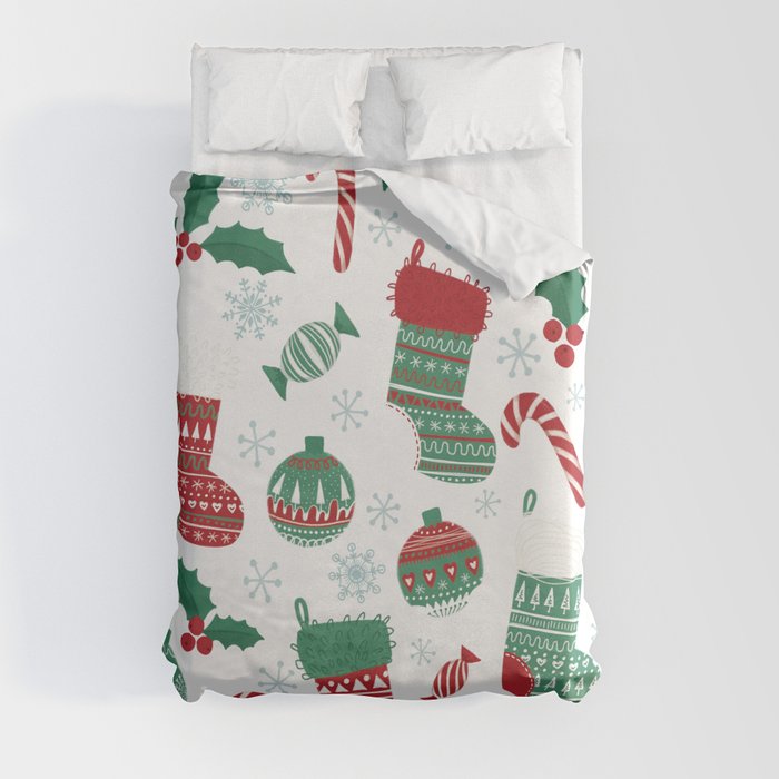 Christmas Stockings Duvet Cover