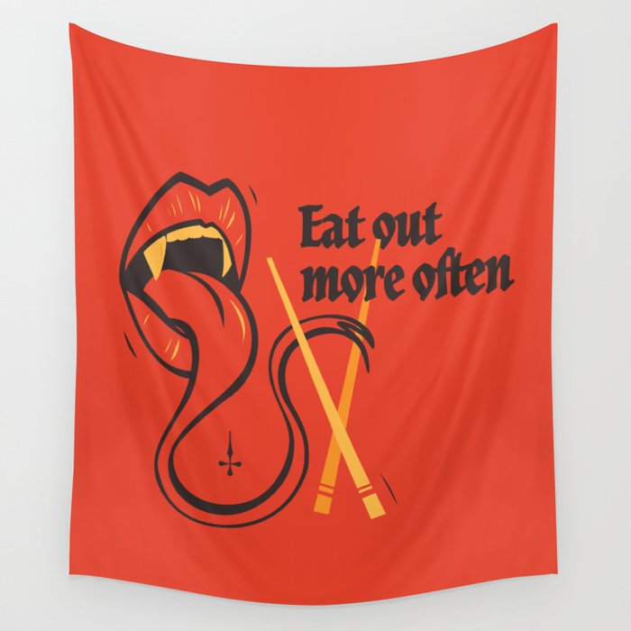 Eat out more often Wall Tapestry