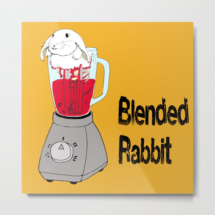 Blended Rabbit Metal Print