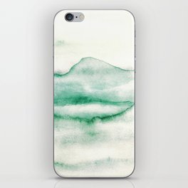 Serene Green Mountain Landscape iPhone Skin