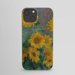 Monet - Bouquet of Sunflowers, 1881 iPhone Case