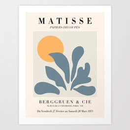 Exhibition poster Henri Matisse 1953 Art Print