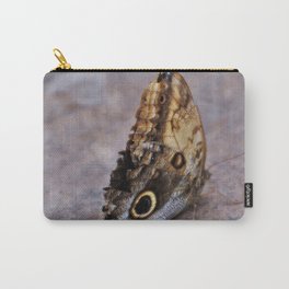 Giant Owl Butterfly asleep on the stone Carry-All Pouch