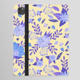 Blue Flowers iPad Folio Case