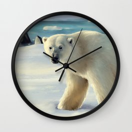 Polar bear Wall Clock