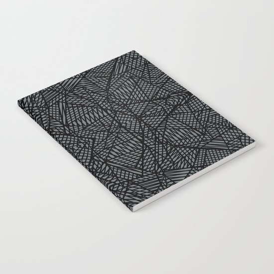 Ab Lace Black and Grey Notebook