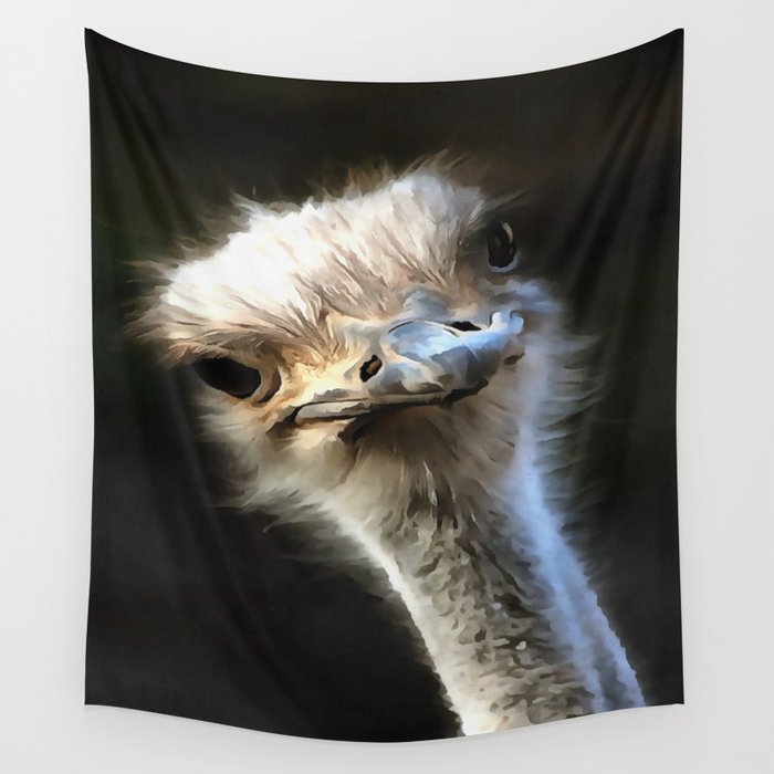 Ostrich Head Wall Tapestry