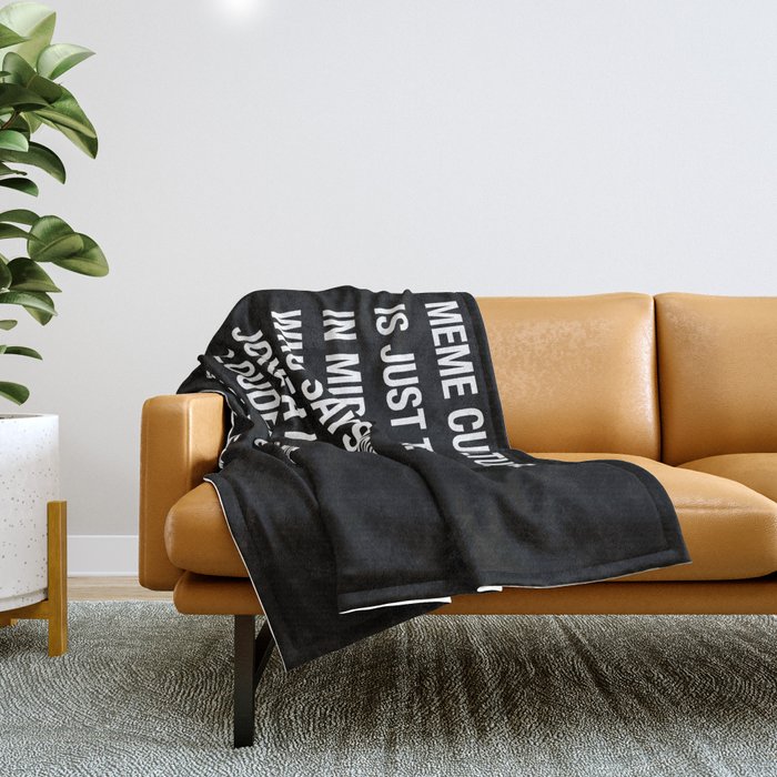 Cole Sprouse Tweet About Meme Culture Throw Blanket by MCH Art and