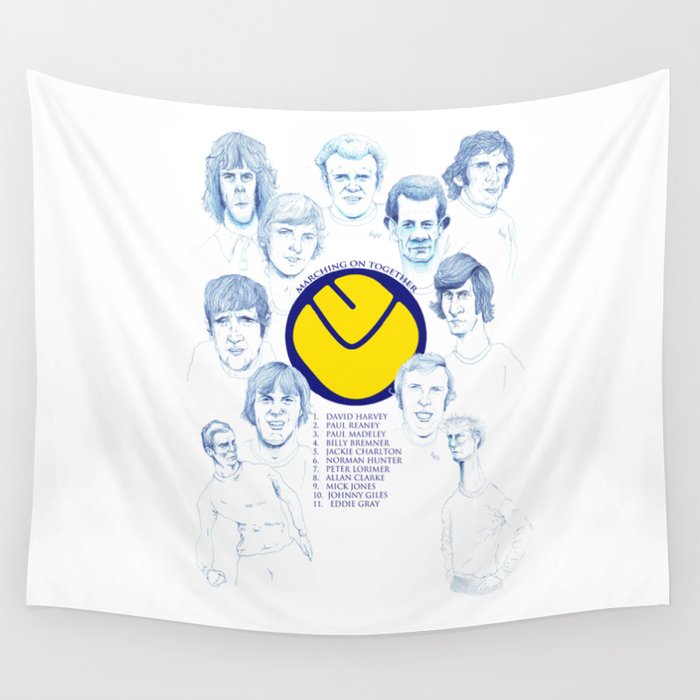 LEEDS UNITED 1972 Wall Tapestry by danbartlett91 | Society6