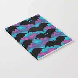 Bats And Bows Blue Pink Notebook