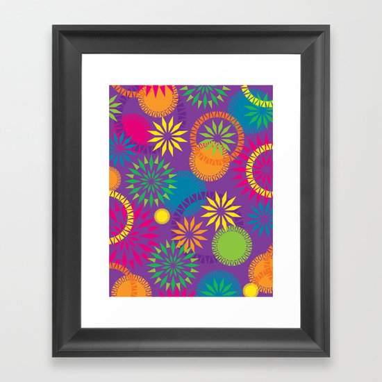 Spikeyflower Purple Framed Art Print