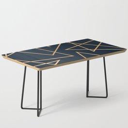 Navy & Gold Abstract Coffee Table
