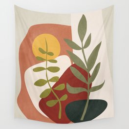 Two Abstract Branches Wall Tapestry