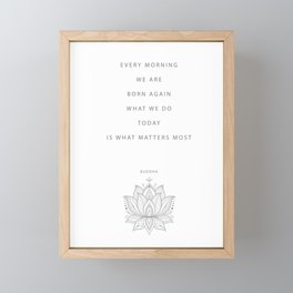 Buddha Inspirational Saying  Framed Mini Art Print