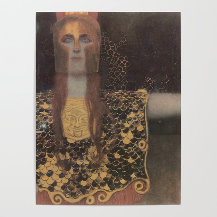 Pallas Athene - Gustav Klimt - 1918 Poster