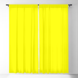 Sunshine Glow Bright Yellow Solid Color Blackout Curtain