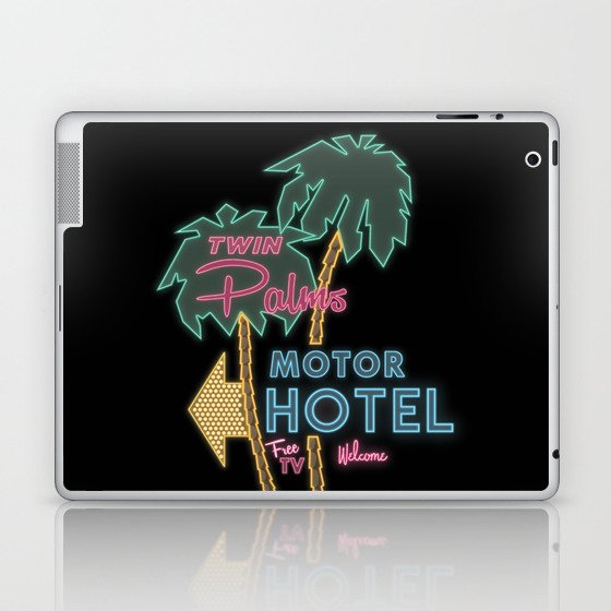 Twin Palms Retro Neon Sign Laptop & iPad Skin