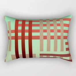 Modern Moroccan Tribal Green Rectangular Pillow