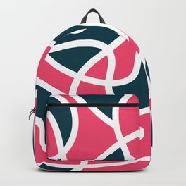 Messy Scribble Texture Background - Pink and Yellow Backpack
