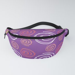 Twirly Swirly Purple Fanny Pack