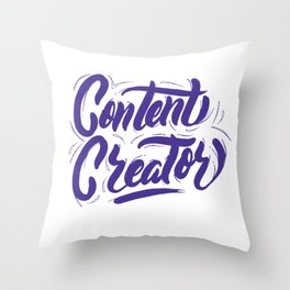 Content Creator Throw Pillow