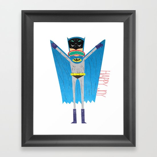 The Bat Mang! Framed Art Print