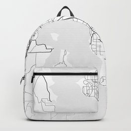 Seattle street map Backpack