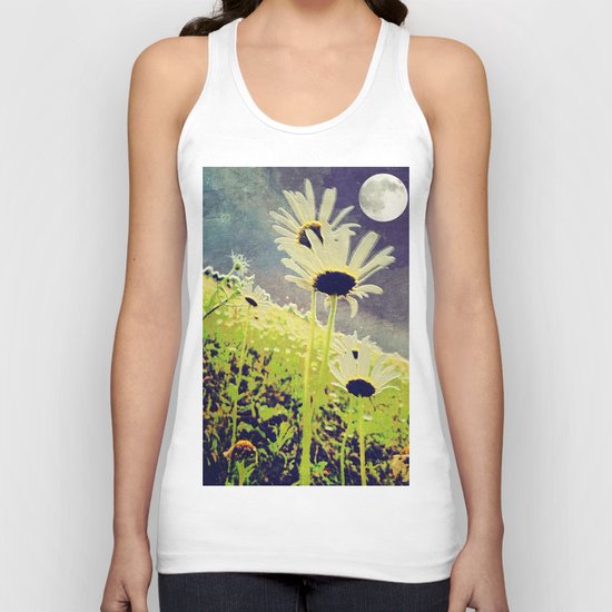 As the Daisies Greet the Evening Sky Unisex Tank Top