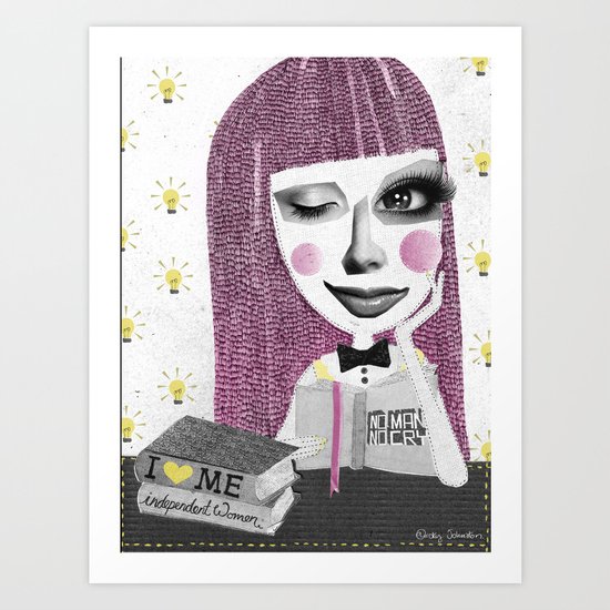 I think therefore I am... single Art Print