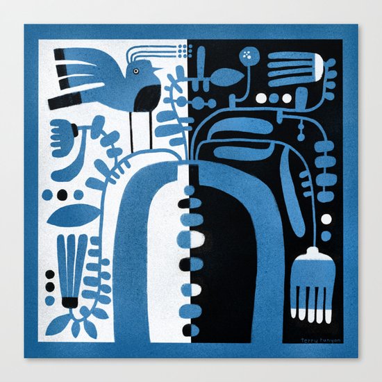 STUDY IN CONTRAST Canvas Print