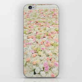 Beautiful White & Pink Roses iPhone Skin