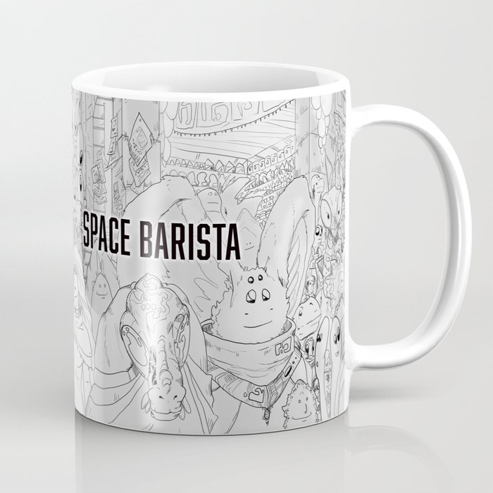 Space Barista Night Market Coffee Mug