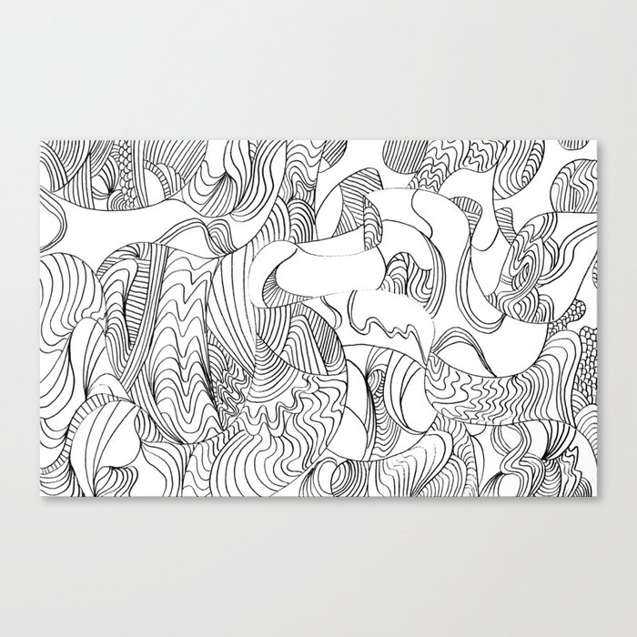 Lines In Mind Canvas Print