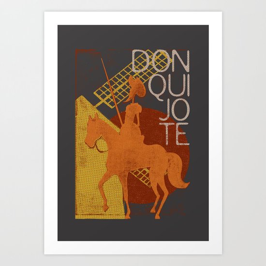 Books Collection: Don Quixote Art Print