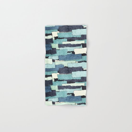 Layers of Colors Pattern Hand & Bath Towel