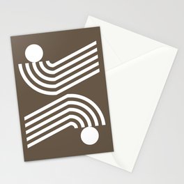 Double arch line circle 8 Stationery Card