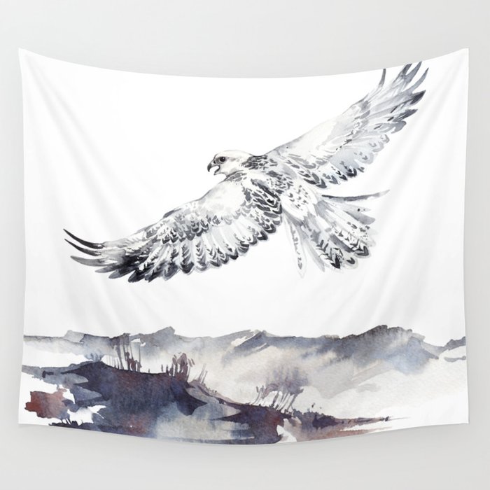 Beach Scenery & Bird 2 Wall Tapestry