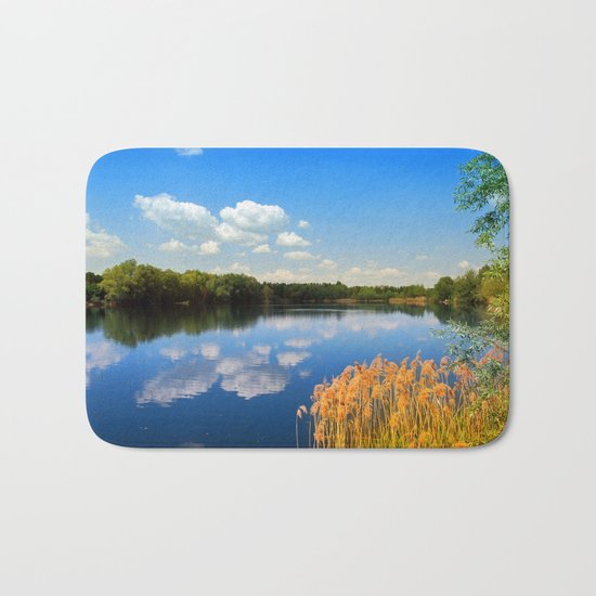 Beautiful lake 44 Bath Mat