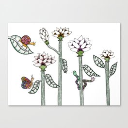 bugs in my garden Canvas Print