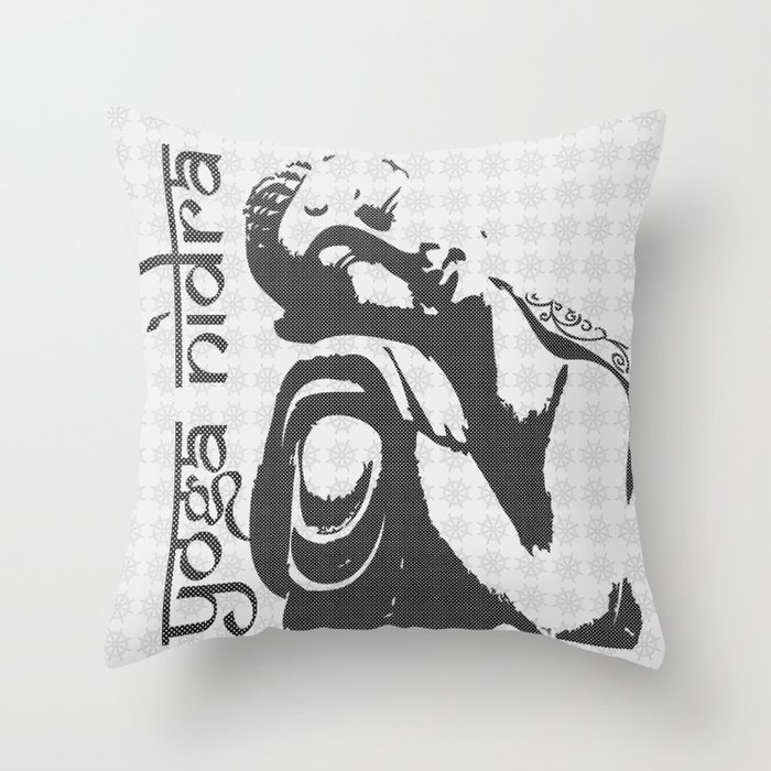 Yoga Nidra - Buddha Throw Pillow