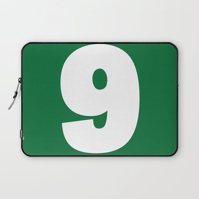 9 (White & Olive Number) Laptop Sleeve